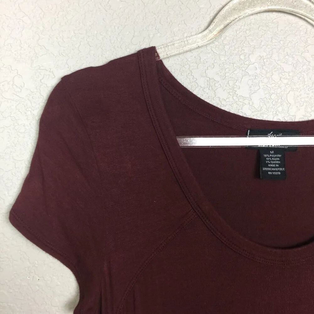 NINA LEONARD Maroon Midi Dress Size M - Image 3