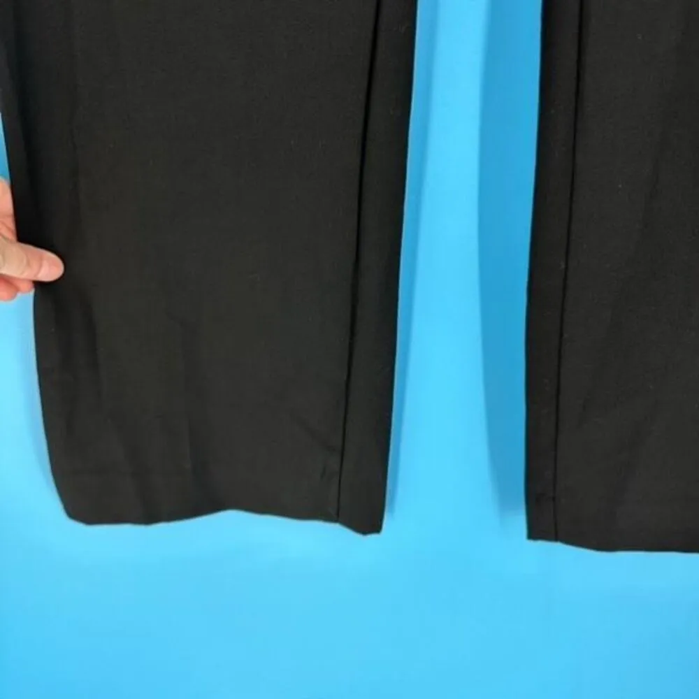 NWT Y2K Old Navy Womens Flat Front Low Rise Dress Pants Black Size 4‎ Velvet - Image 8