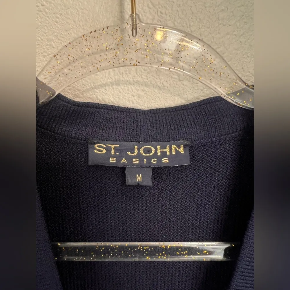 St. John Basics Knit Open Sweater Blazer Size M - Image 5