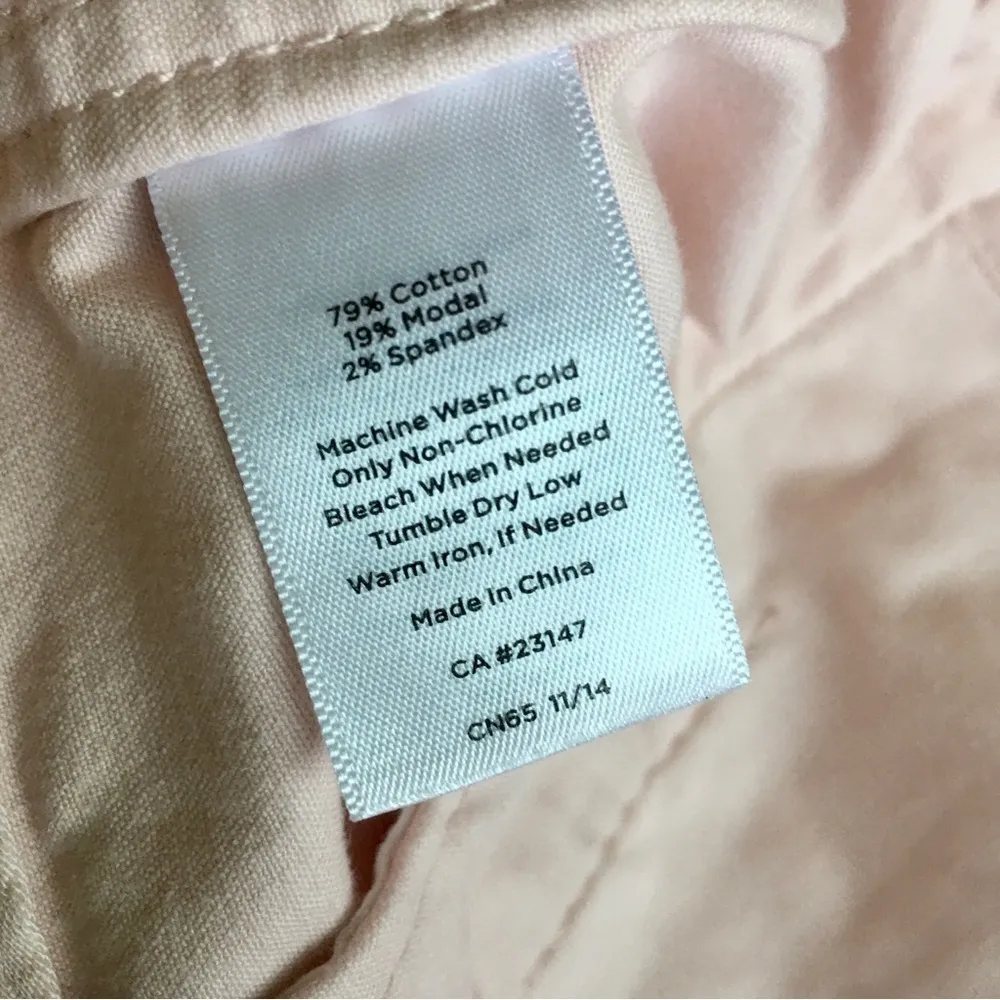 Talbots Jean Jacket, Cotton, Lightweight, Pastel Pink, Size L - Image 8