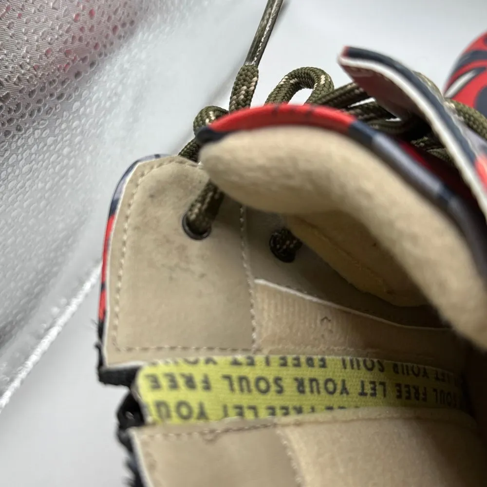 Goby Sugar Skull Combat Boots Day of the Dead Gothic Lace Up Boots Size‎ 35/5 Black - Image 15