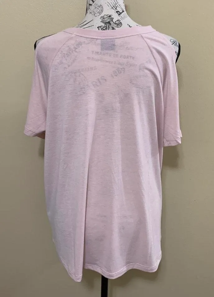 Active Pink Cold Shoulder XL Top - Image 6