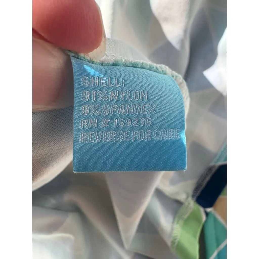 J.Mclaughlin Dolly Catalina Cloth Sleeveless Collared Shirt Dress, XS green Blue - Image 8