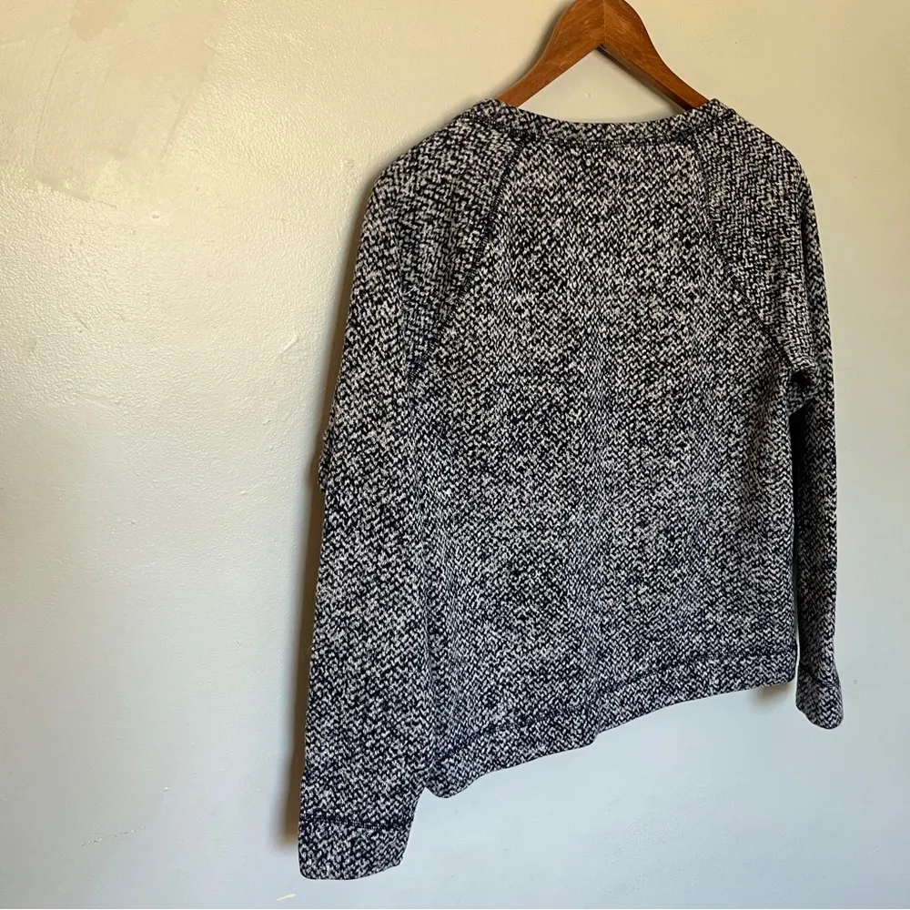 The Limited Black White Marbled Crew Neck Sweater Medium - Image 5