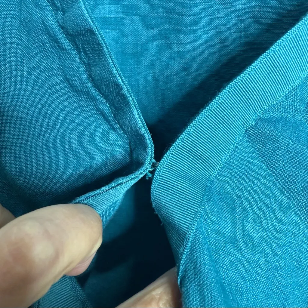 Athleta‎ Borealis Green Playa Linen Tie Top Size X-Large - Image 5