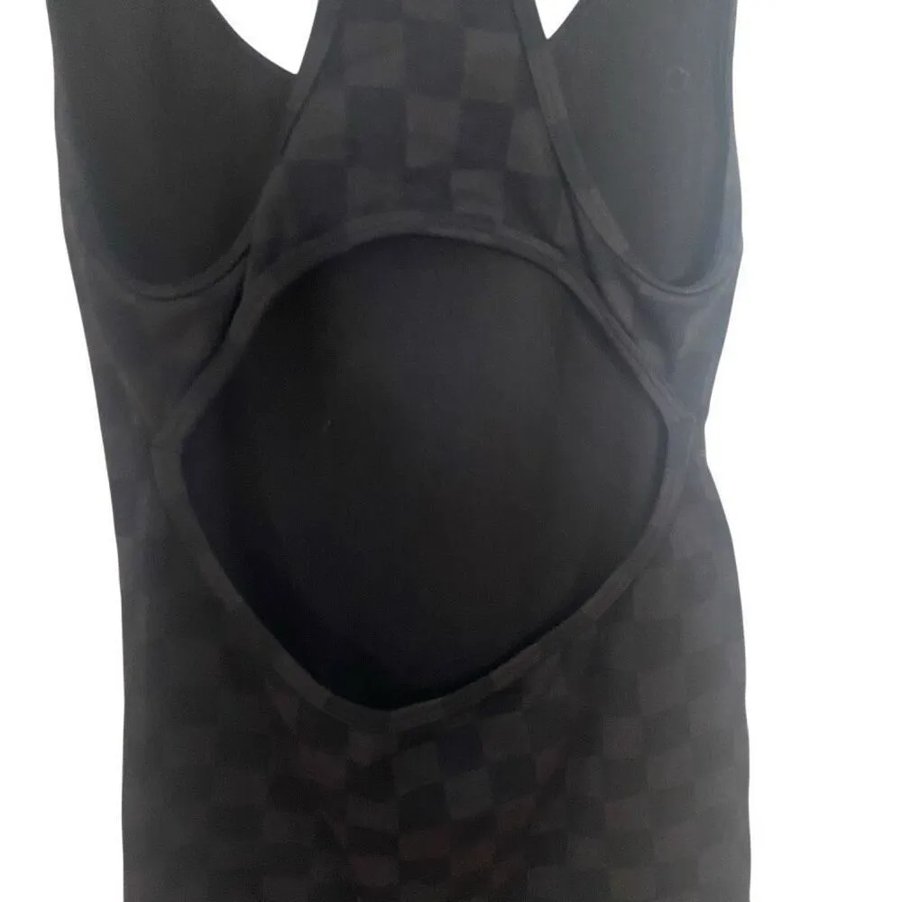 Forever 21 shorts jumpsuit small checkered sleeveless - Image 5