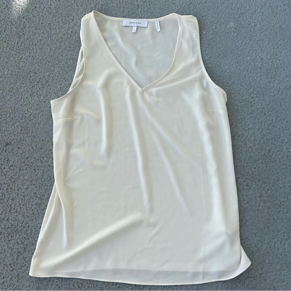 Lark + Ro Ivory Tank Top Women’s 4 - Image 2