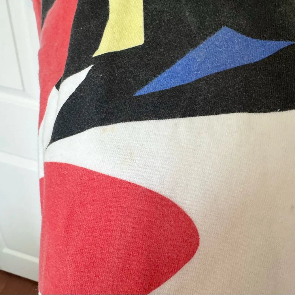 Vintage 1970s Michael Vollbrach Fish & Coral Graphic Tee OSFM Blue Size L - Image 5