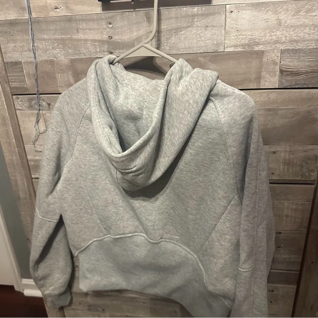 grey cropped zip up - Image 2