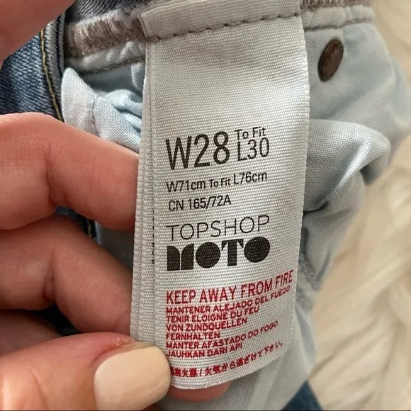 Topshop jamie jeans in mid blue‎ - Image 5