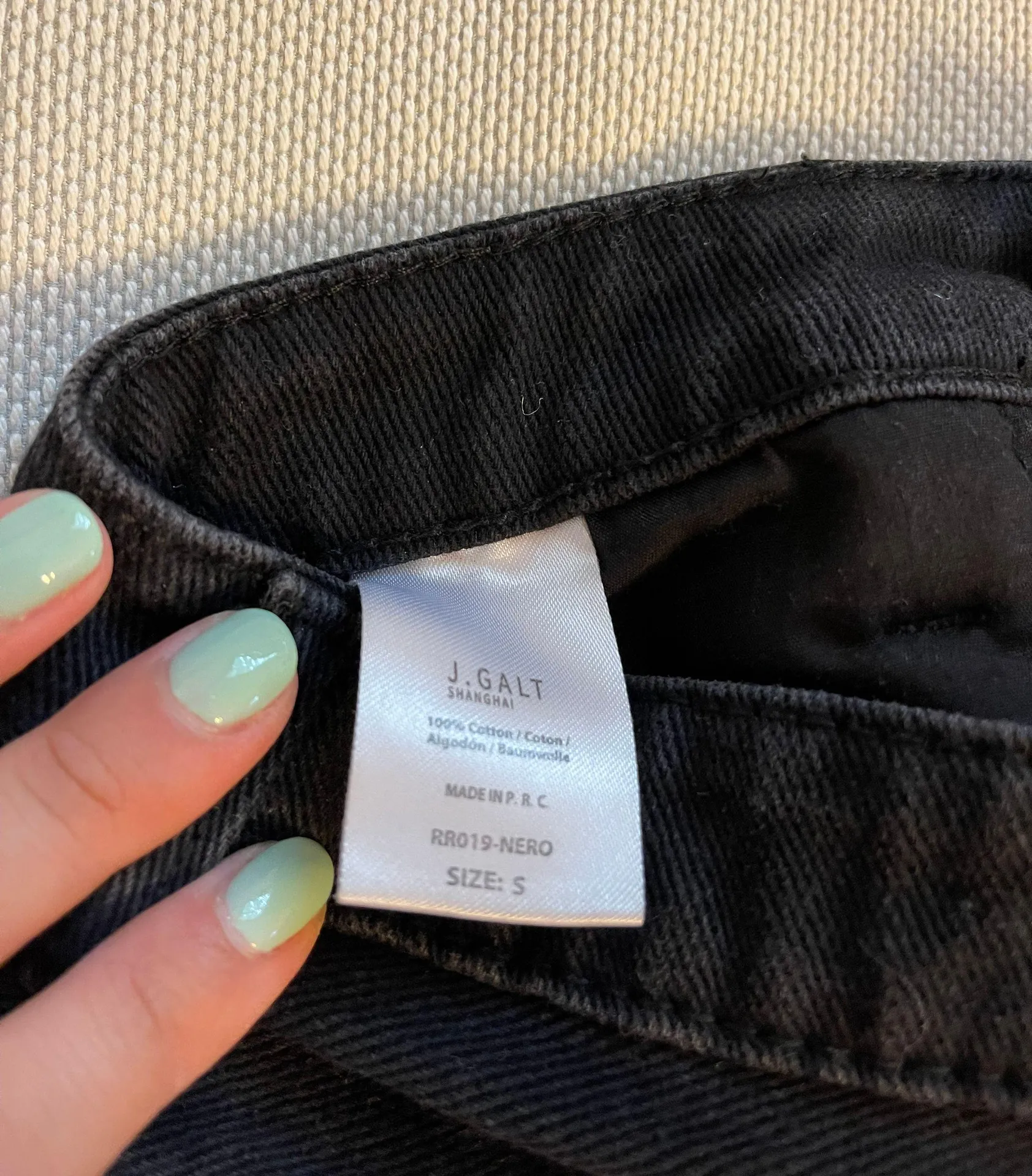 Black Jean Skirt - Image 3