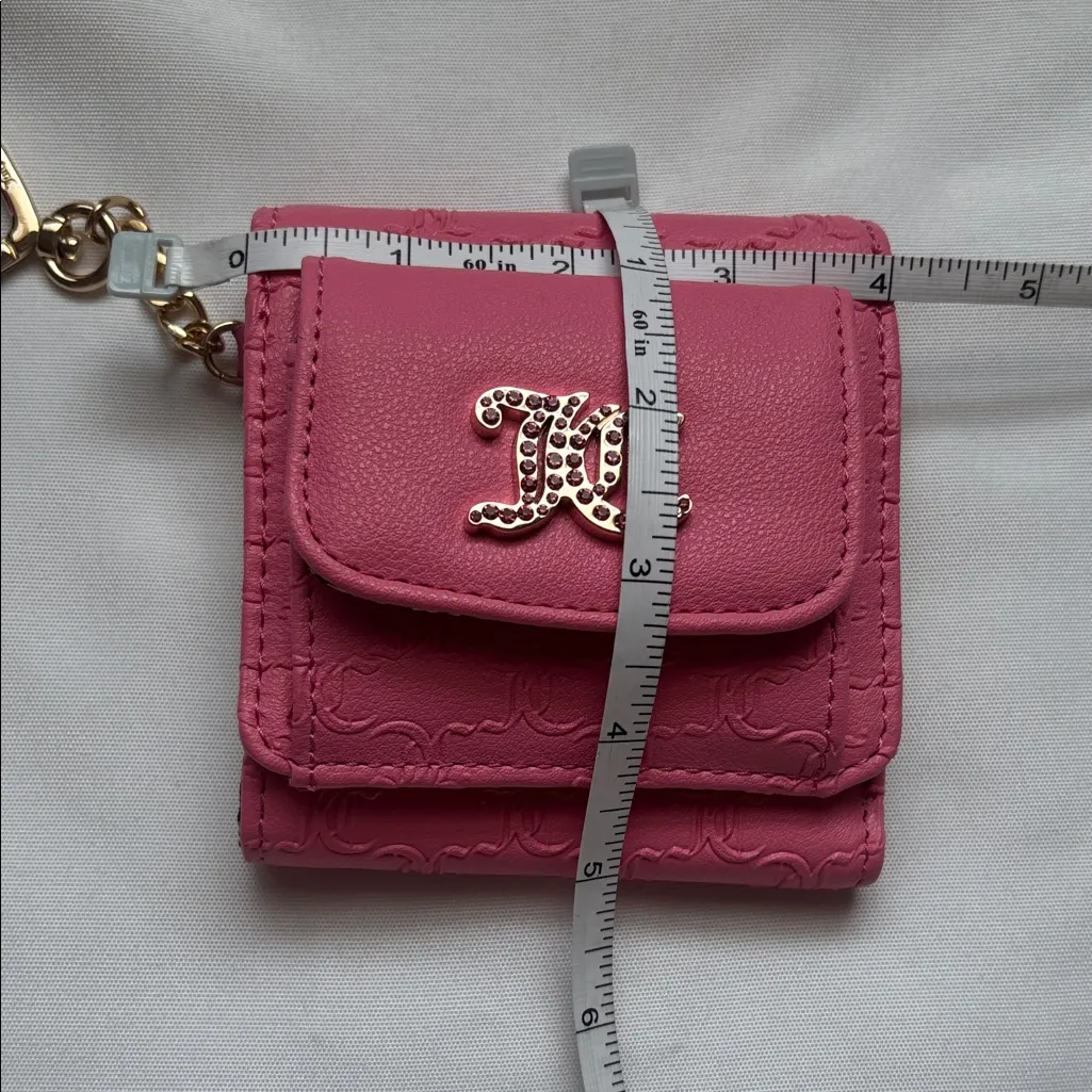 Juicy Couture Keychain Wallet Pink EUC - Image 11