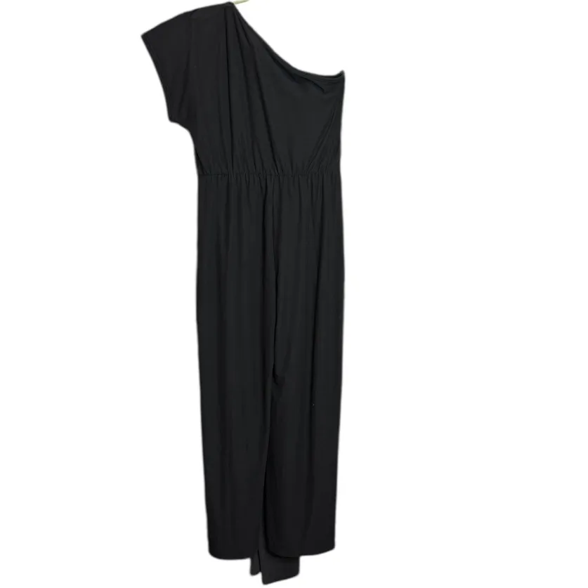 THREADS 4 THOUGHT SHIVANI LUXE JERSEY ONE-SHOULDER JUMPSUIT BLACK. SIZE M - Image 9