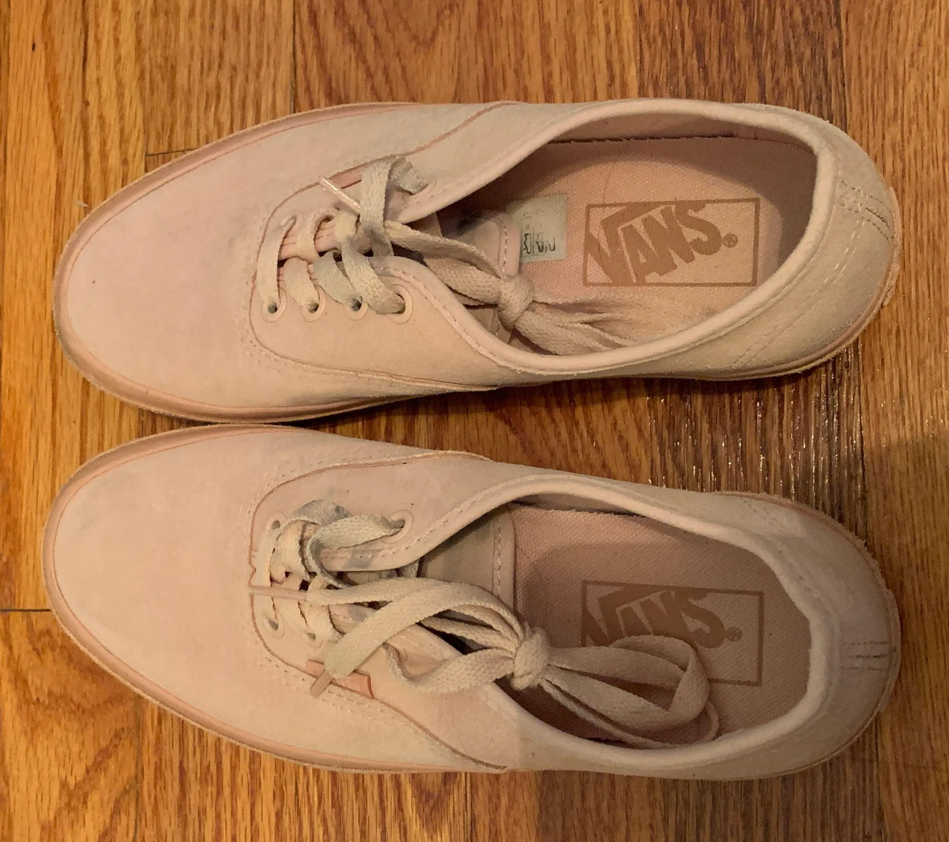 Vans Pink Suede Platforms - Image 3