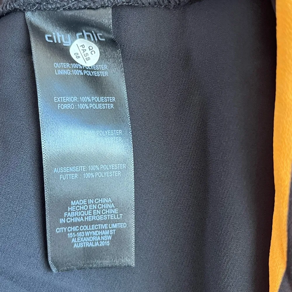 City Chic Dress Gold Stripe Multicolored Maxi Sz 22W NWT V Neck Asymmetrical Hem - Image 15