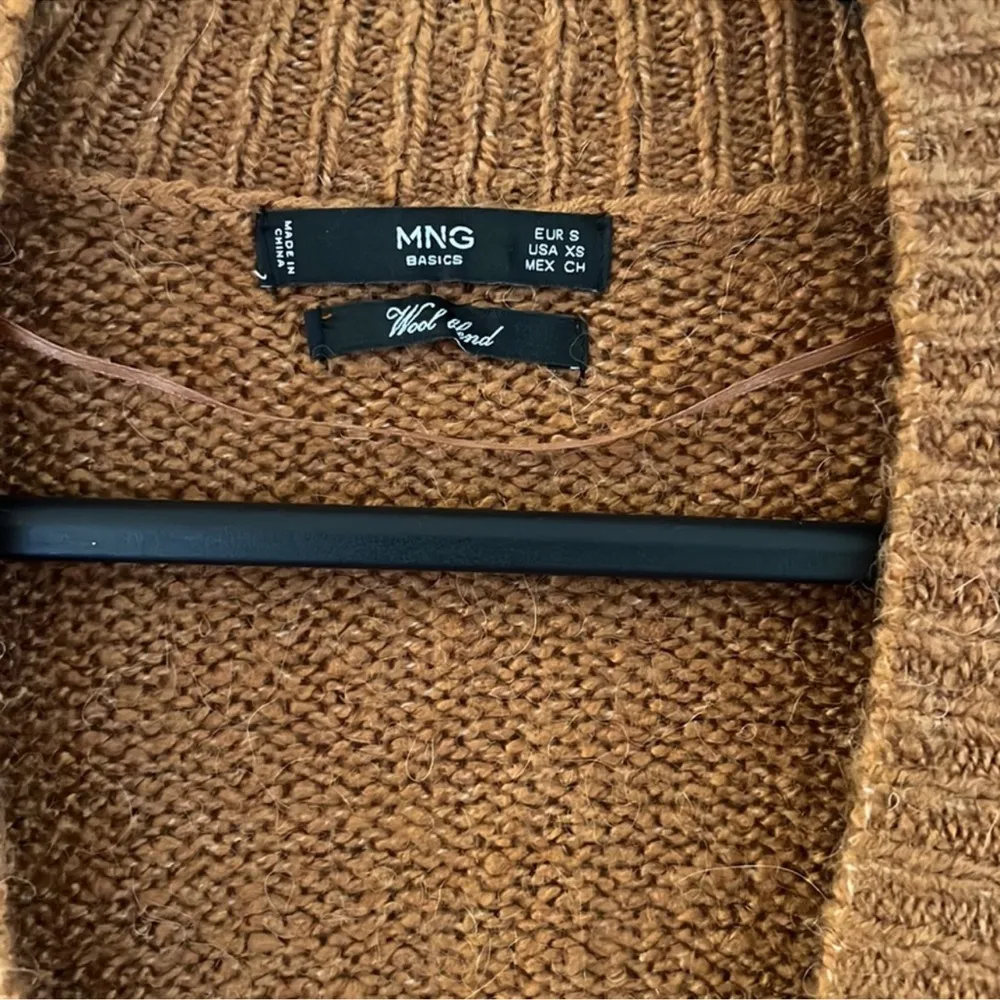 Button Knit Cardigan,  Tobacco color - Image 7