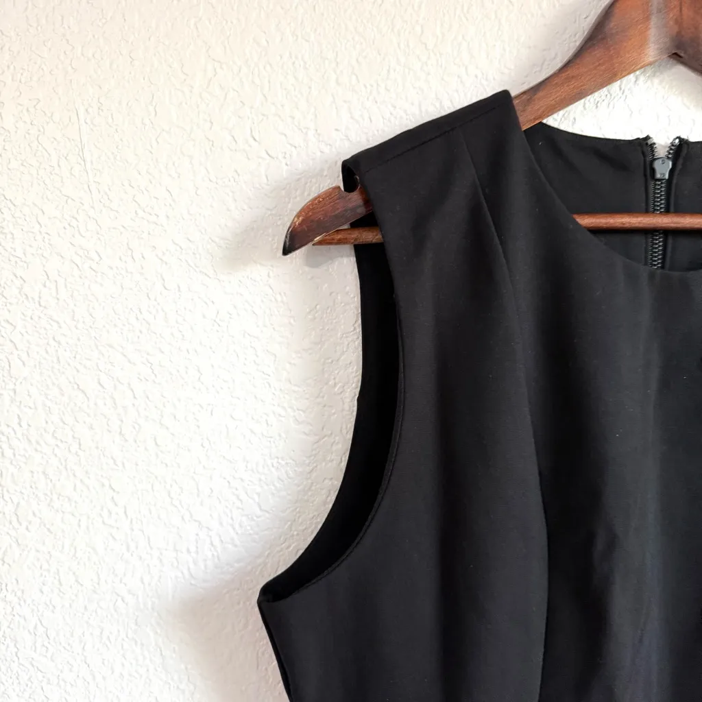 NWT Liverpool Womens Dress Black Sheath Sleeveless Exposed Back Zipper Size 8 - Image 5