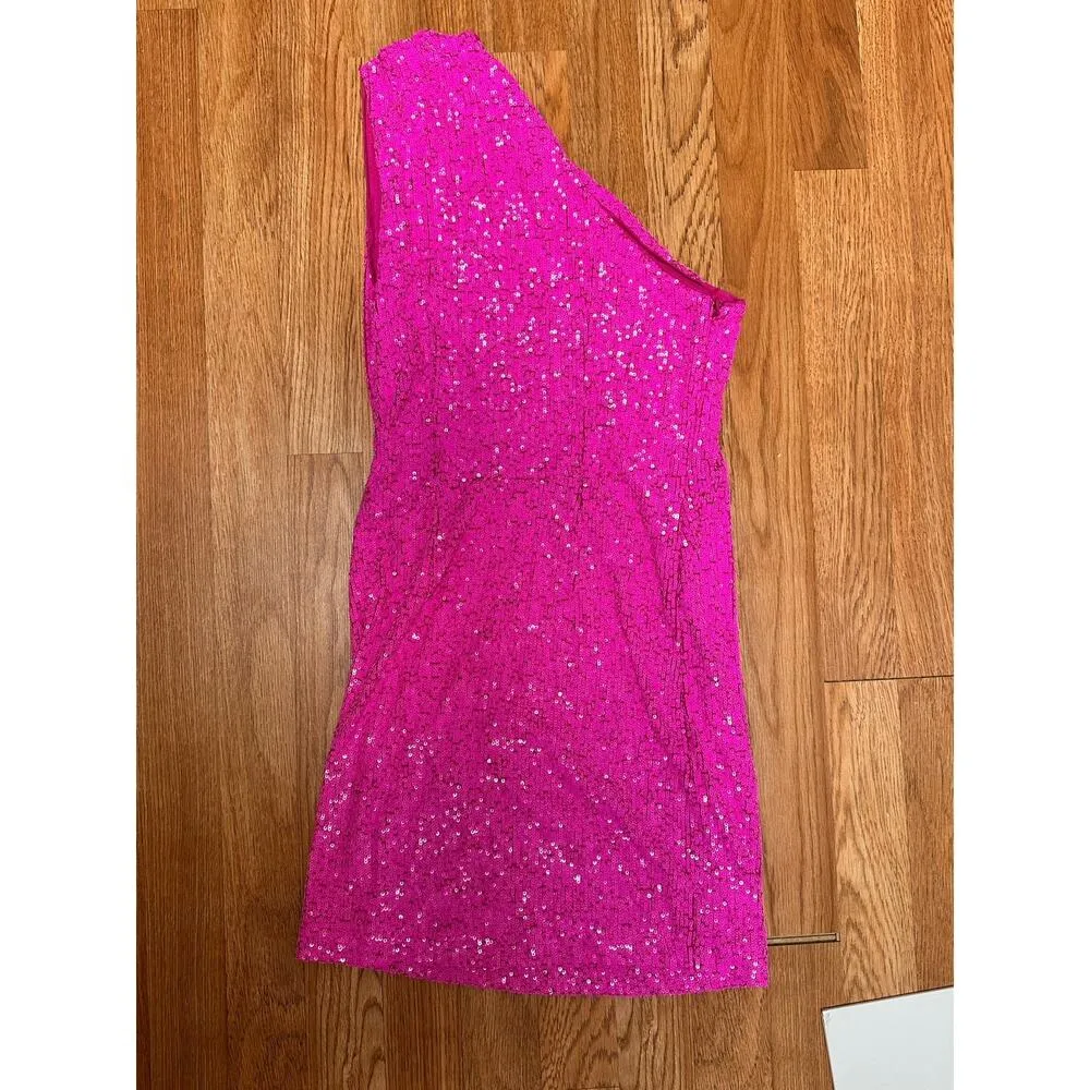 Generation Love Lucette One Shoulder Mini Sequin Dress size XS - Image 3