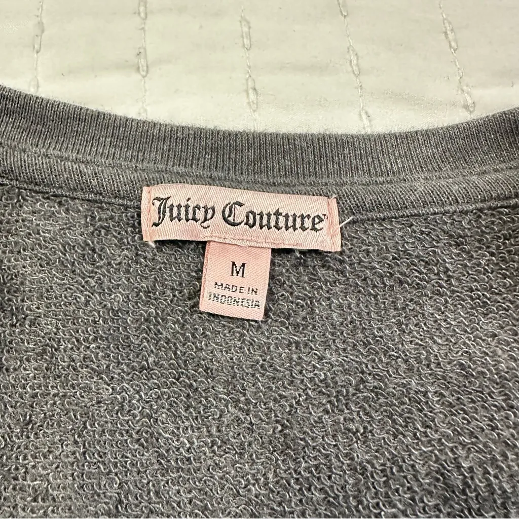Juicy Couture Vintage Sequins Pump High Heels Gray Long Sleeve Sweater - Image 10