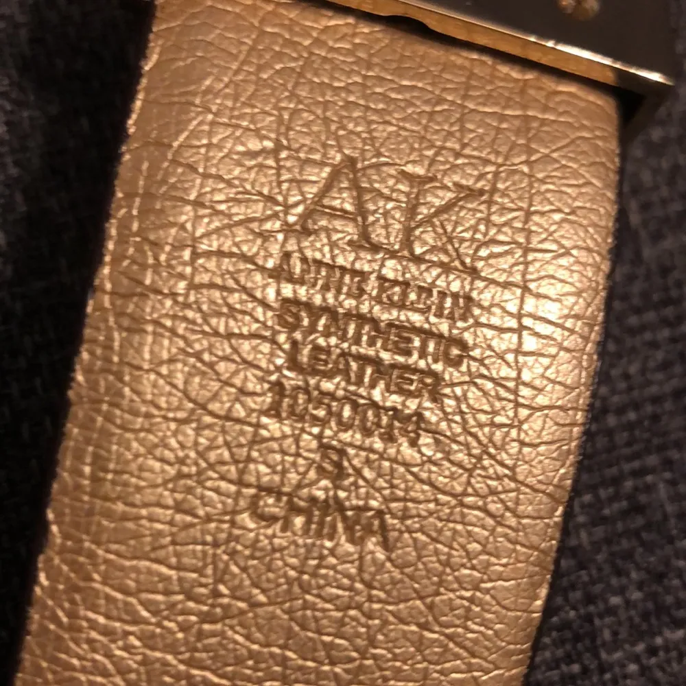 Anne Klein Synthetic Leather Small Leopard Print Gold Color Buckle Belt - Image 4