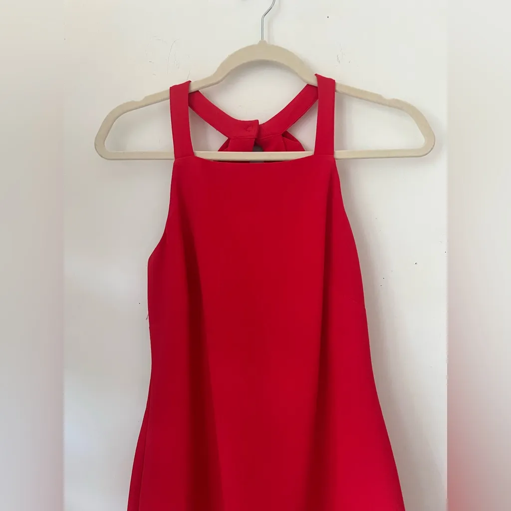 Vince Camuto Women’s Red Bow-Back Halter Cocktail Dress Size 4 - Image 9