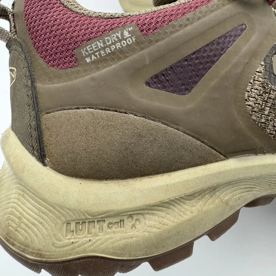 Keen Terradora II Waterproof Hiking Shoes Women’s 8 Taupe Burgundy KEEN.DRY - Image 9