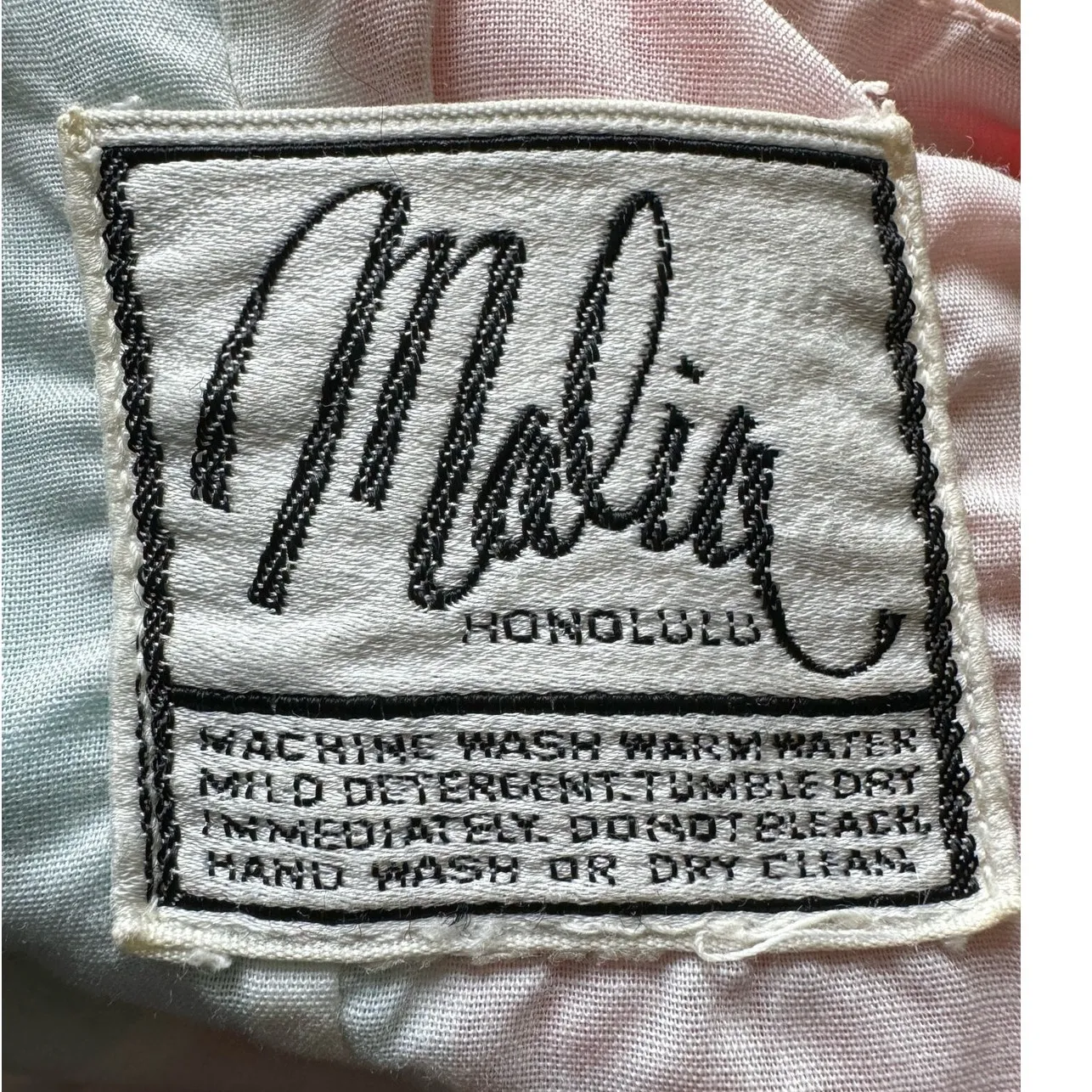 1970s Malia Honolulu Rainbow Stripe Cotton Sundress Pockets Hawaii Vintage small Pink - Image 12