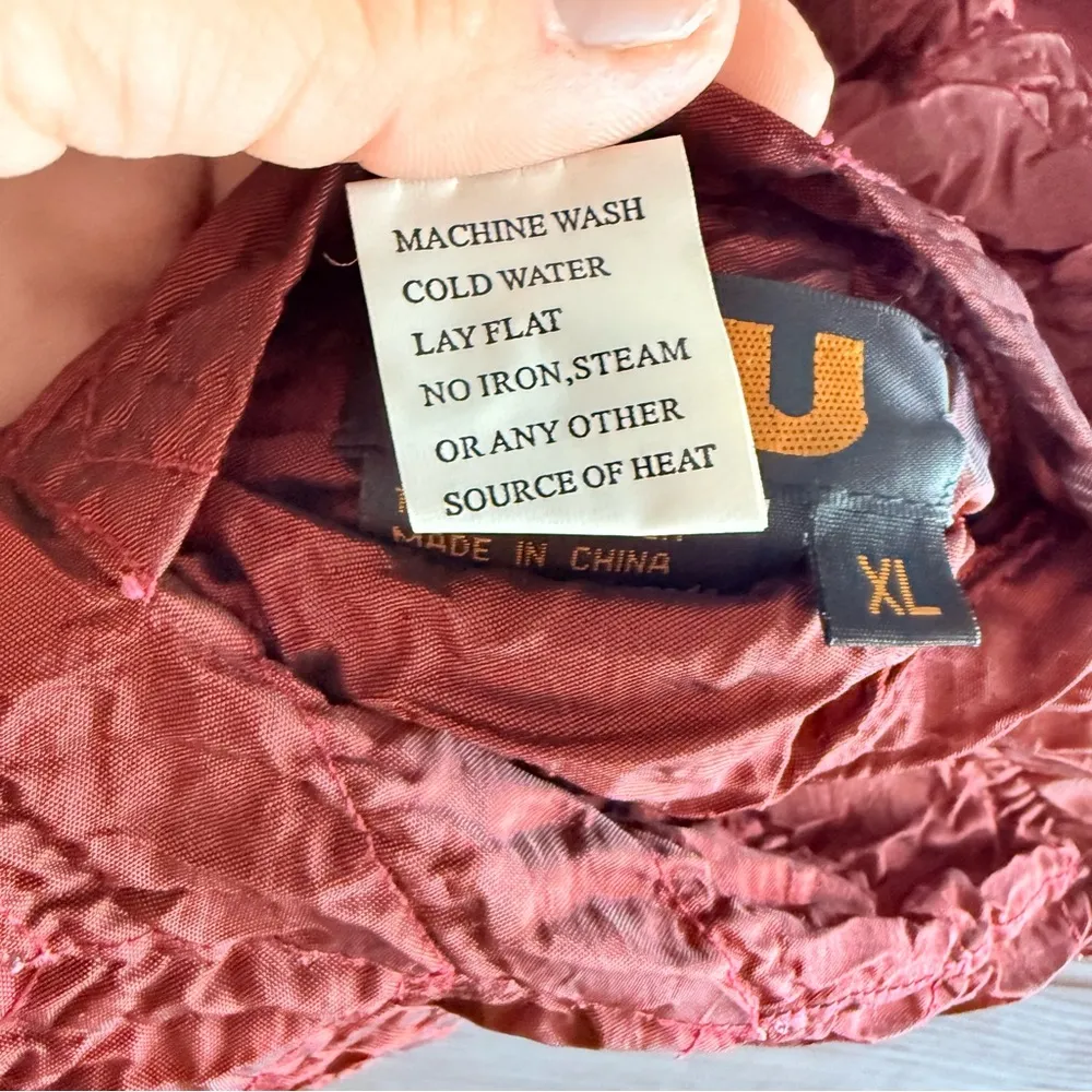 UBU 202S Milan Reversible Jacket red and black with flip zipper xl - Image 8