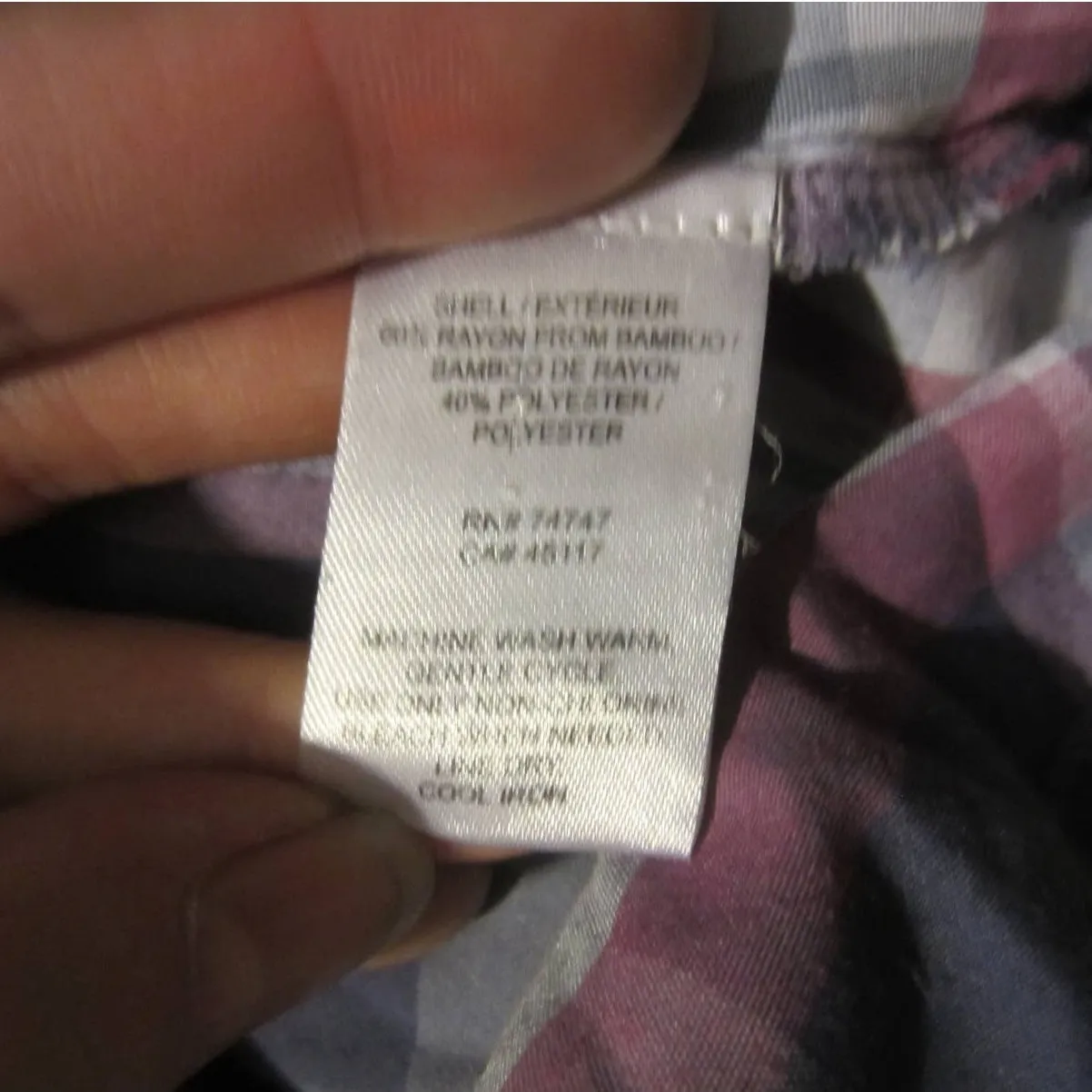 Outdoor Adventure Purple Pink Plaid Button - Image 4