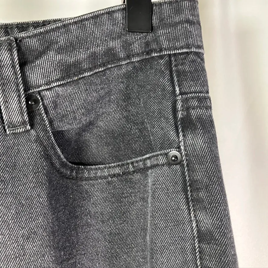 Princess Polly Women's Jeans Black Wash High Rise Flare‎ Denim Size 4 - Image 4