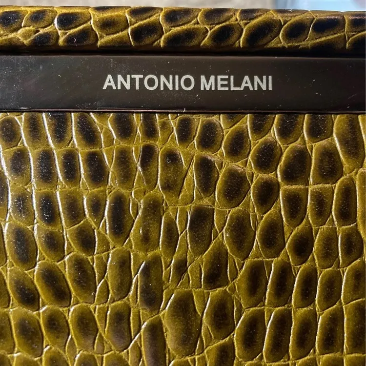 Brown Antonio Melani Snake Skin Print Clutch - Image 3