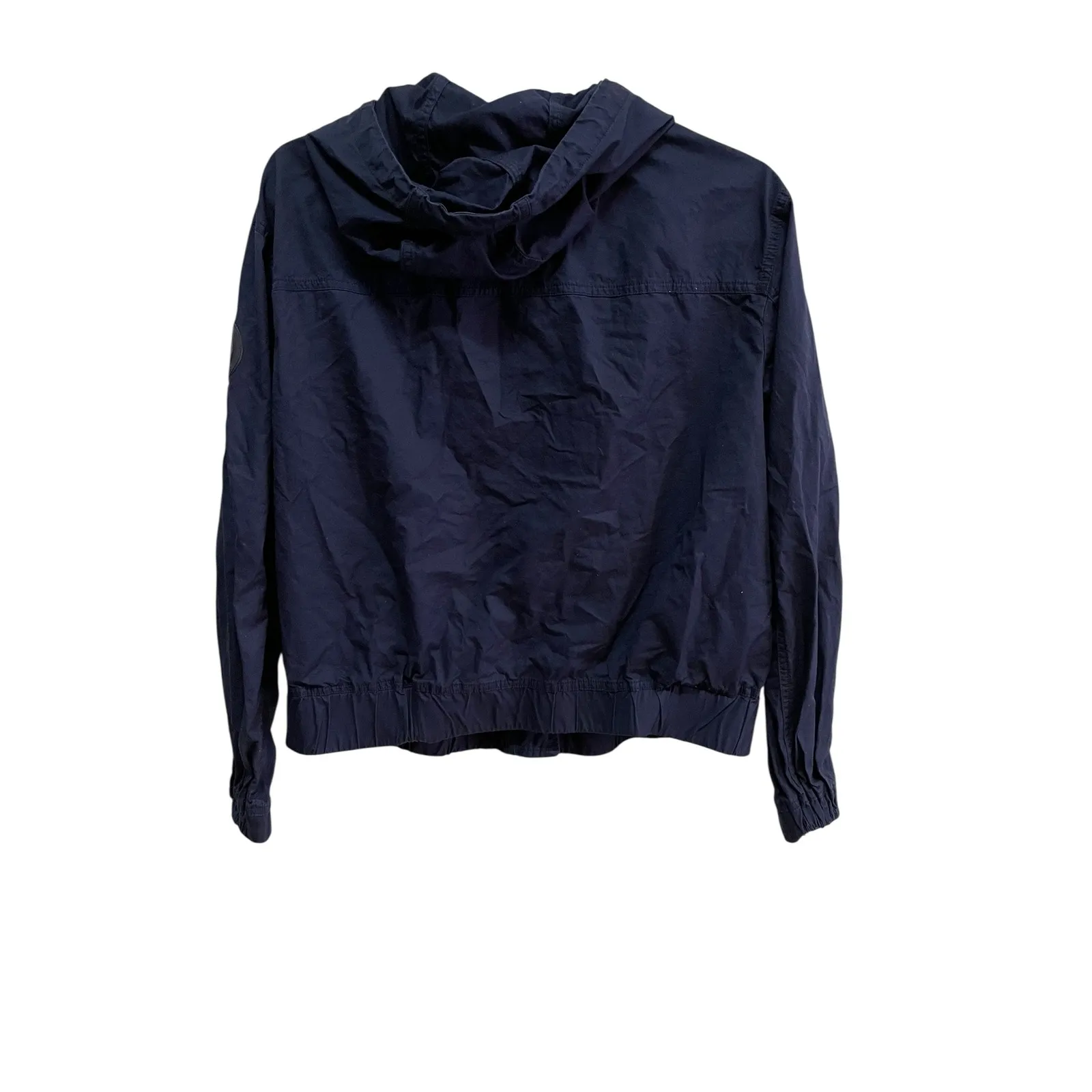 Michael Kors Navy Blue Hooded‎ Full Zip Jacket Lightweight Coat M Size M - Image 5