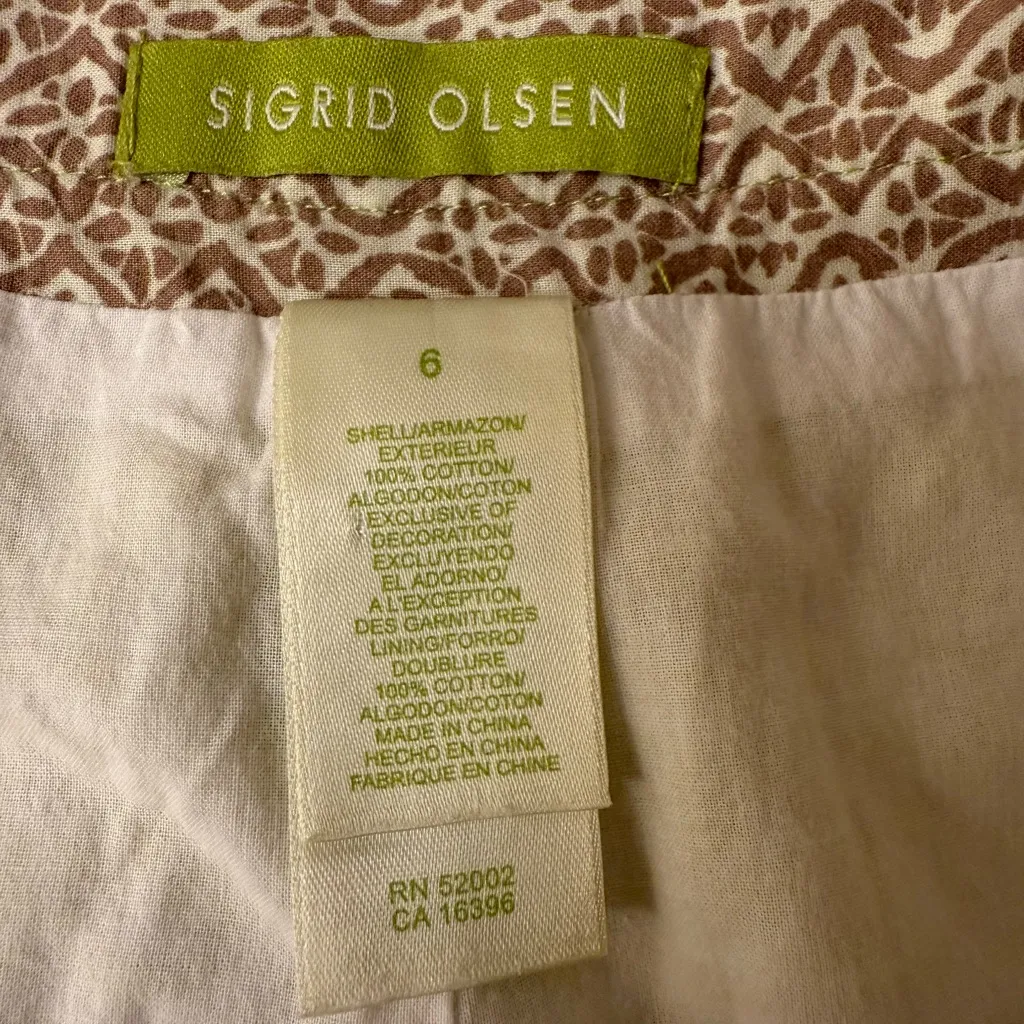 Sigrid olsed Patterned Green and Brown Women's Skirt - Image 3