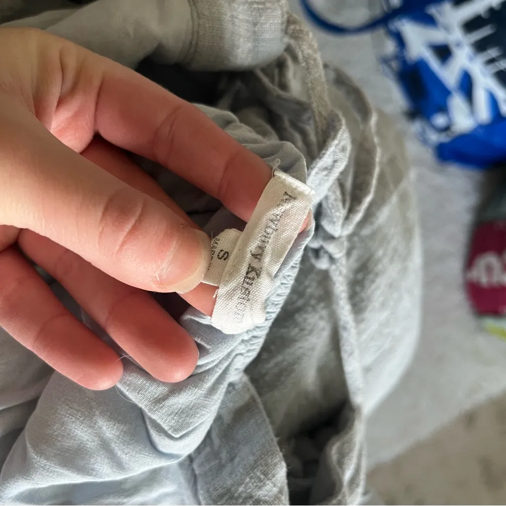 Newbury Kustoms Light Blue Ruffled Women's Top - Image 7