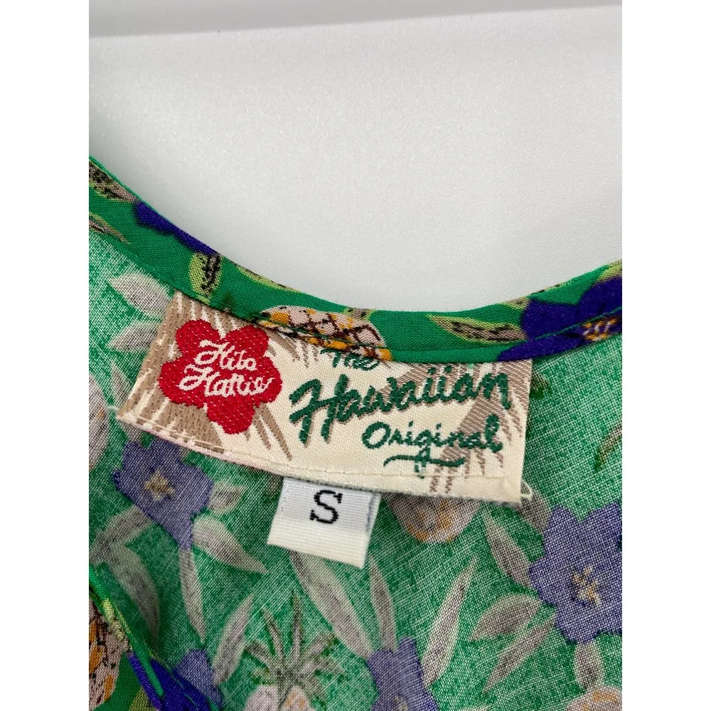 Hilo Hattie The Hawaiian Original Green Pineapple Print Sleeveless Dress Size S - Image 4