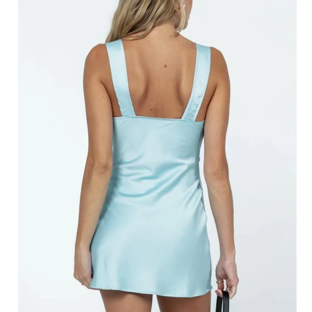 Princess Polly Lioness BEL AIR MINI DRESS BLUE Size XS - Image 5