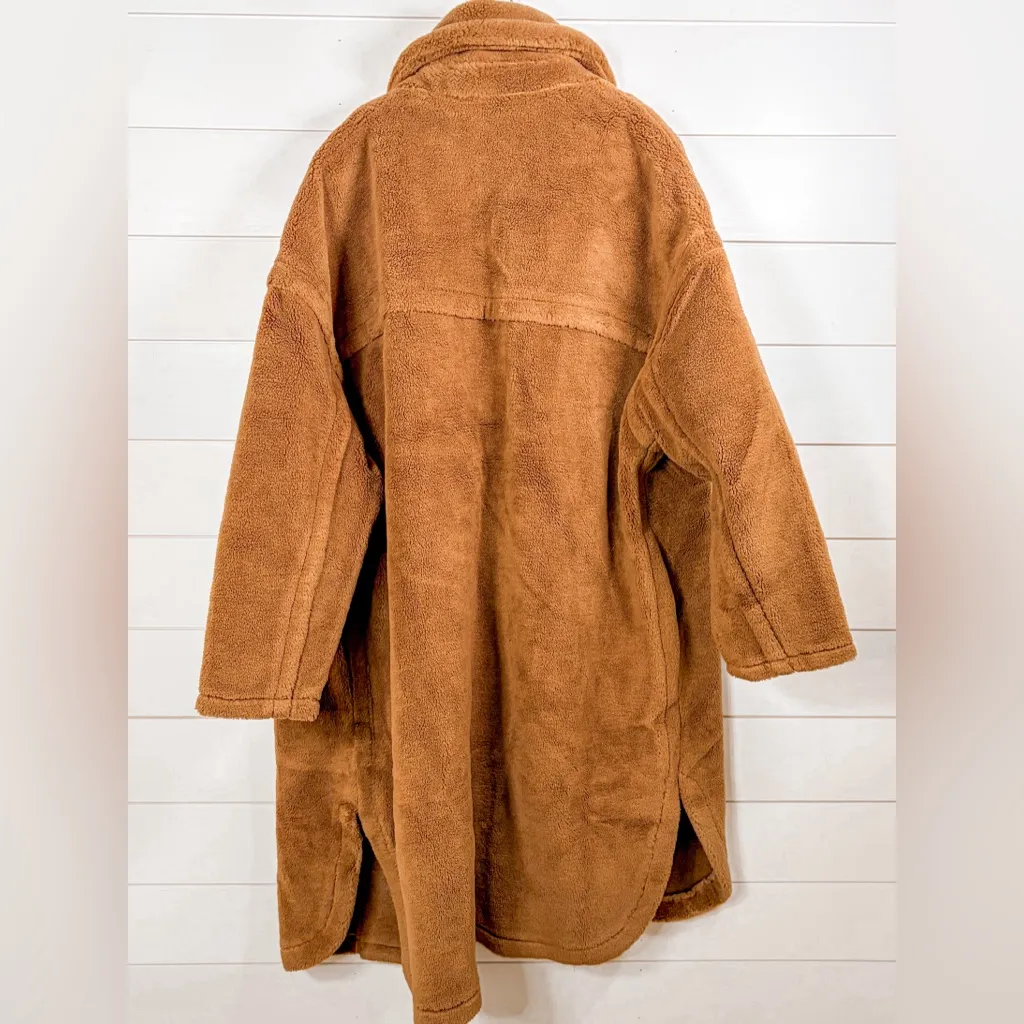 NEW w Tags Choosy Oversized Mocha Brown Teddy Coat, Size XL, MSRP $300 - Image 14
