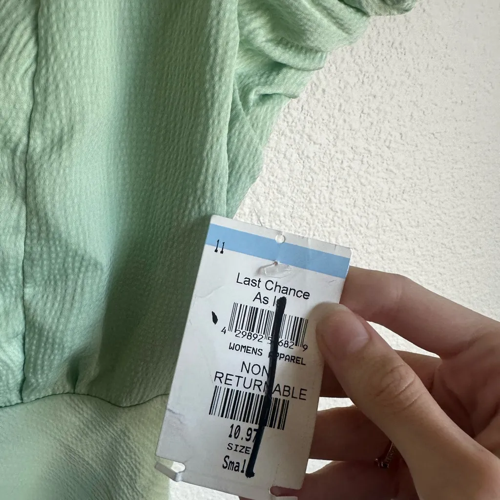 All in Favor Light Green Mini Dress - Image 3