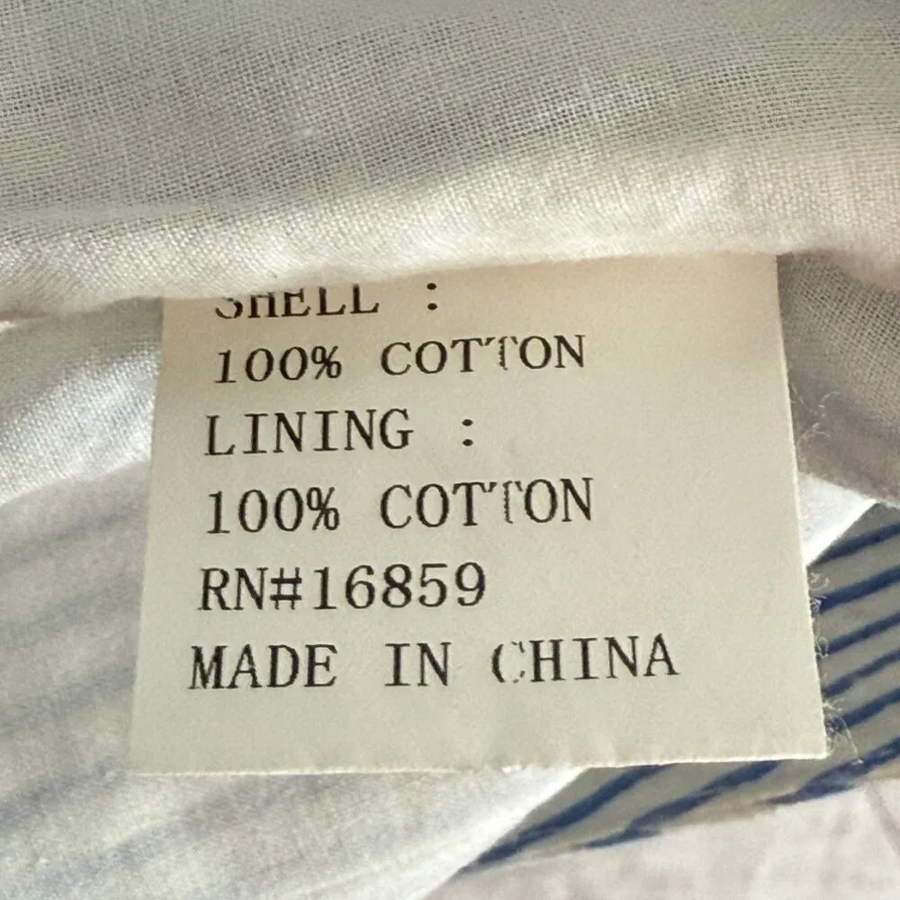 J. McLaughlin Nautical Seersucker Stripe Mini Skirt Pockets 10 Blue White #3469 - Image 10