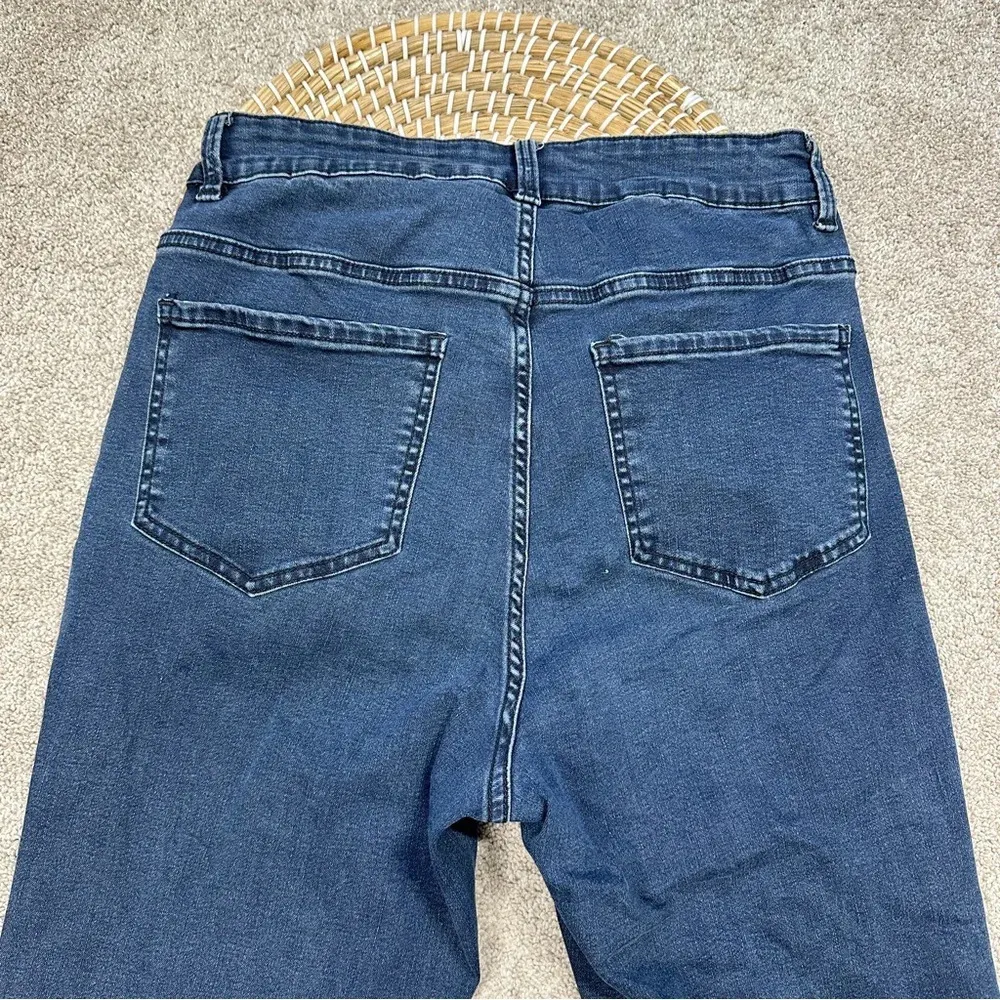 Universal Standard Mariah Bootcut Jeans Front Seam High Rise Indigo Ink Blue 10 - Image 7