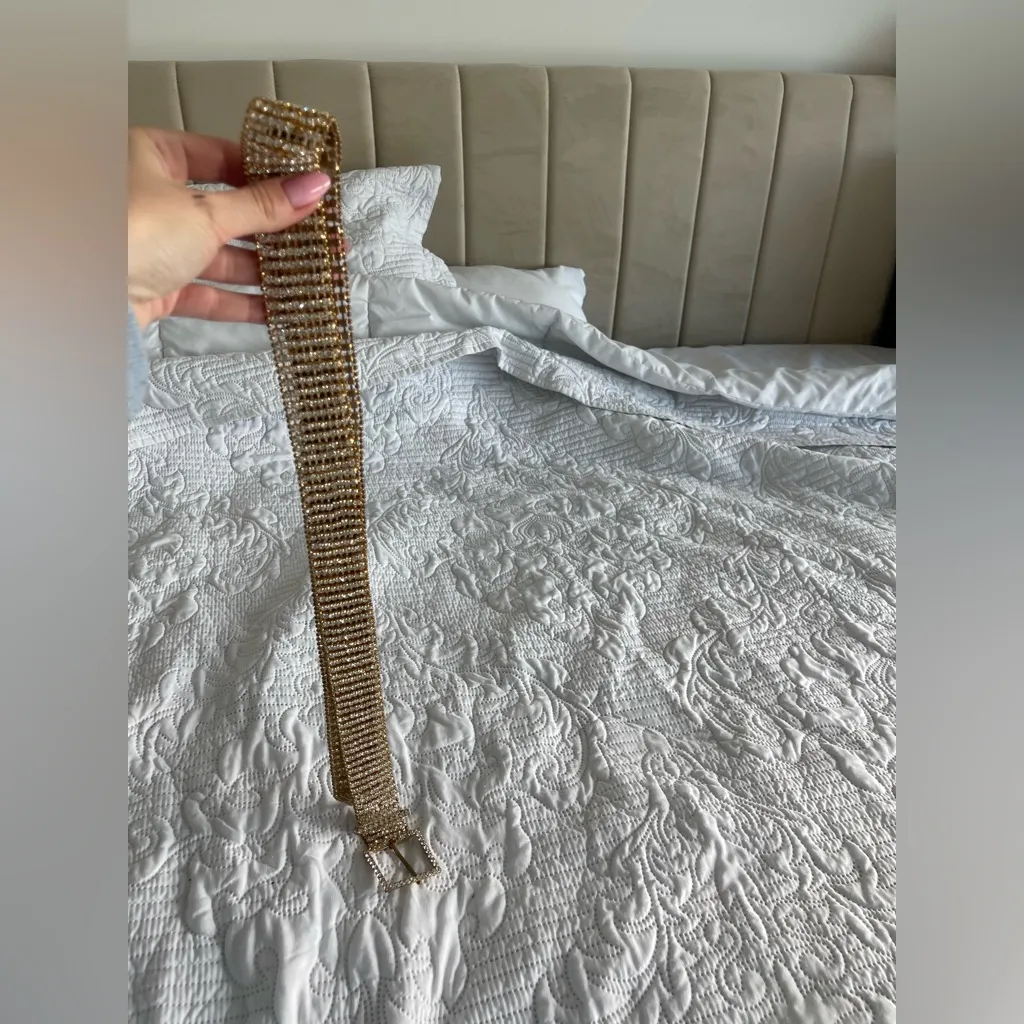 GOLD RHINESTONES BELT S/M - Image 4