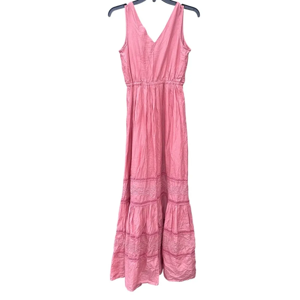 Lucky Brand Beaded Tiered Maxi Dress XS NWT Cottagecore Prairie Boho - Image 3