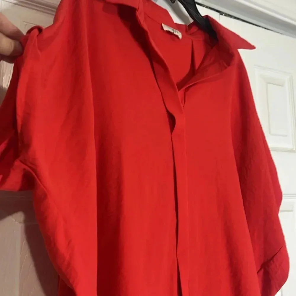 Umgee Tomato Red high low tonic oversized top - Image 3