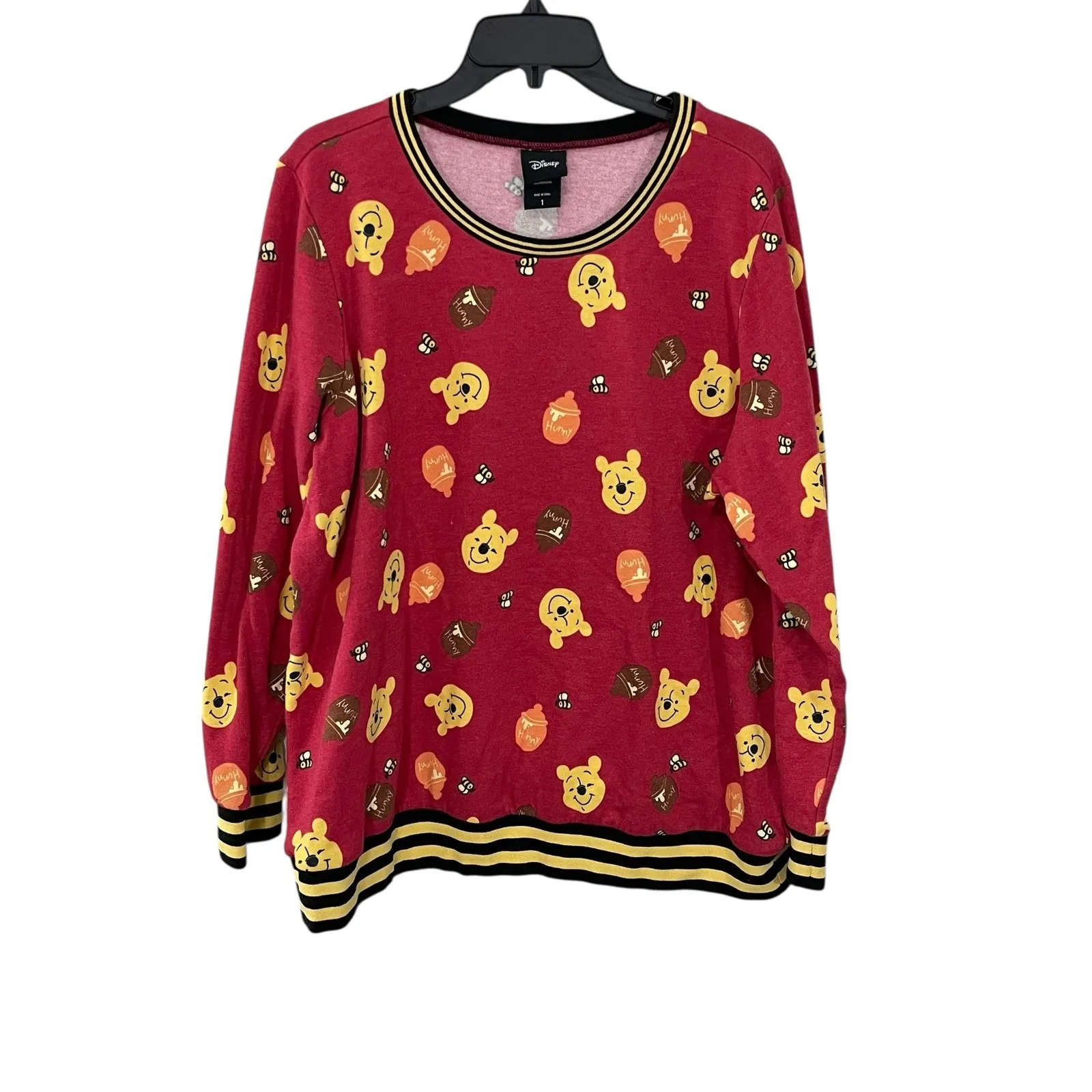 Disney‎ x Torrid Winnie the Pooh Red Honey Pot Sweatshirt Women's Plus Size 1X - Image 3
