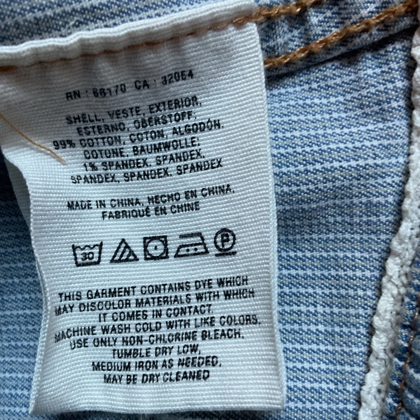 Anthropologie‎ Pilcro Letterpress Long Sleeve Railroad Striped Denim Jacket Sz M - Image 9