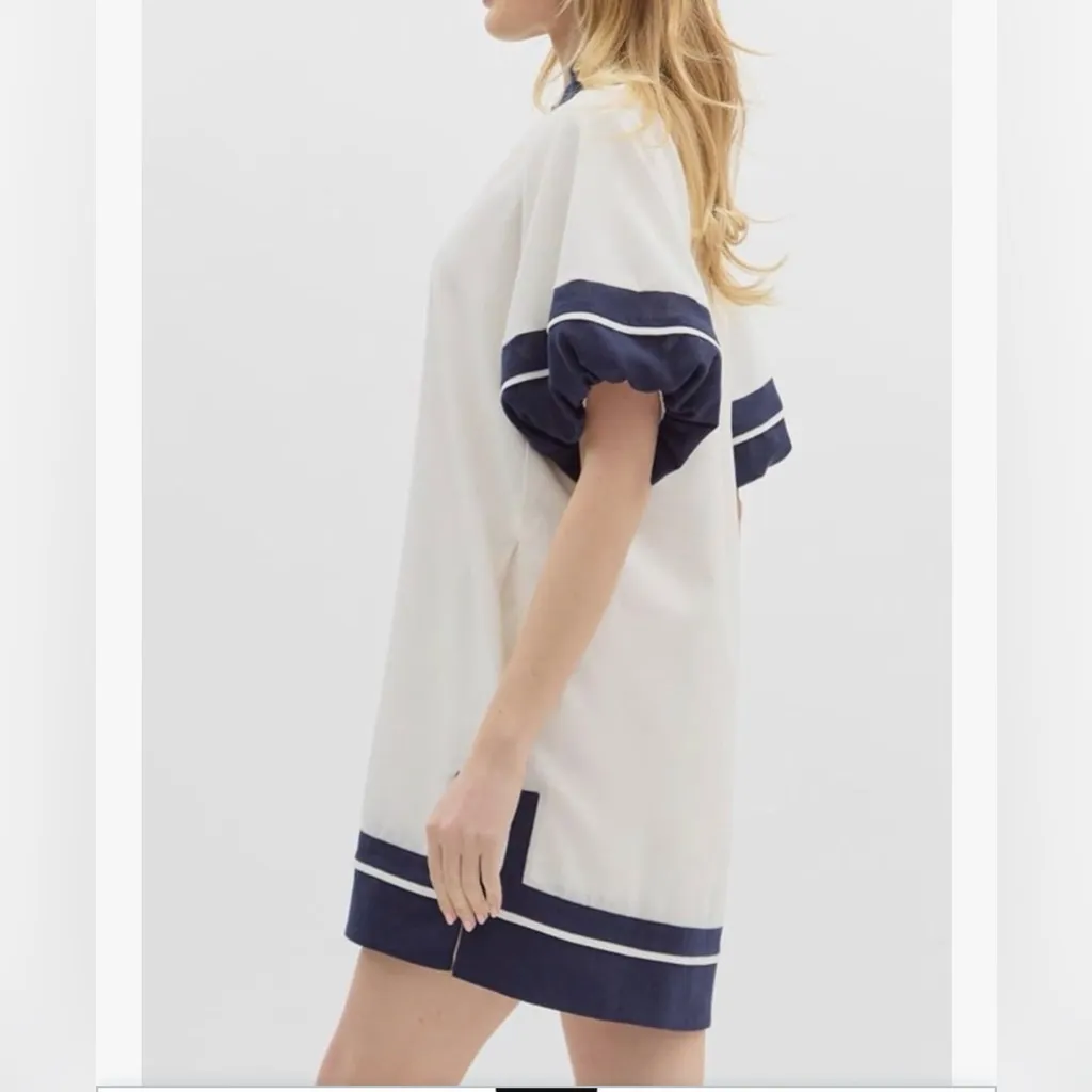 NEW Cotton Color Block Pullover V - Image 5