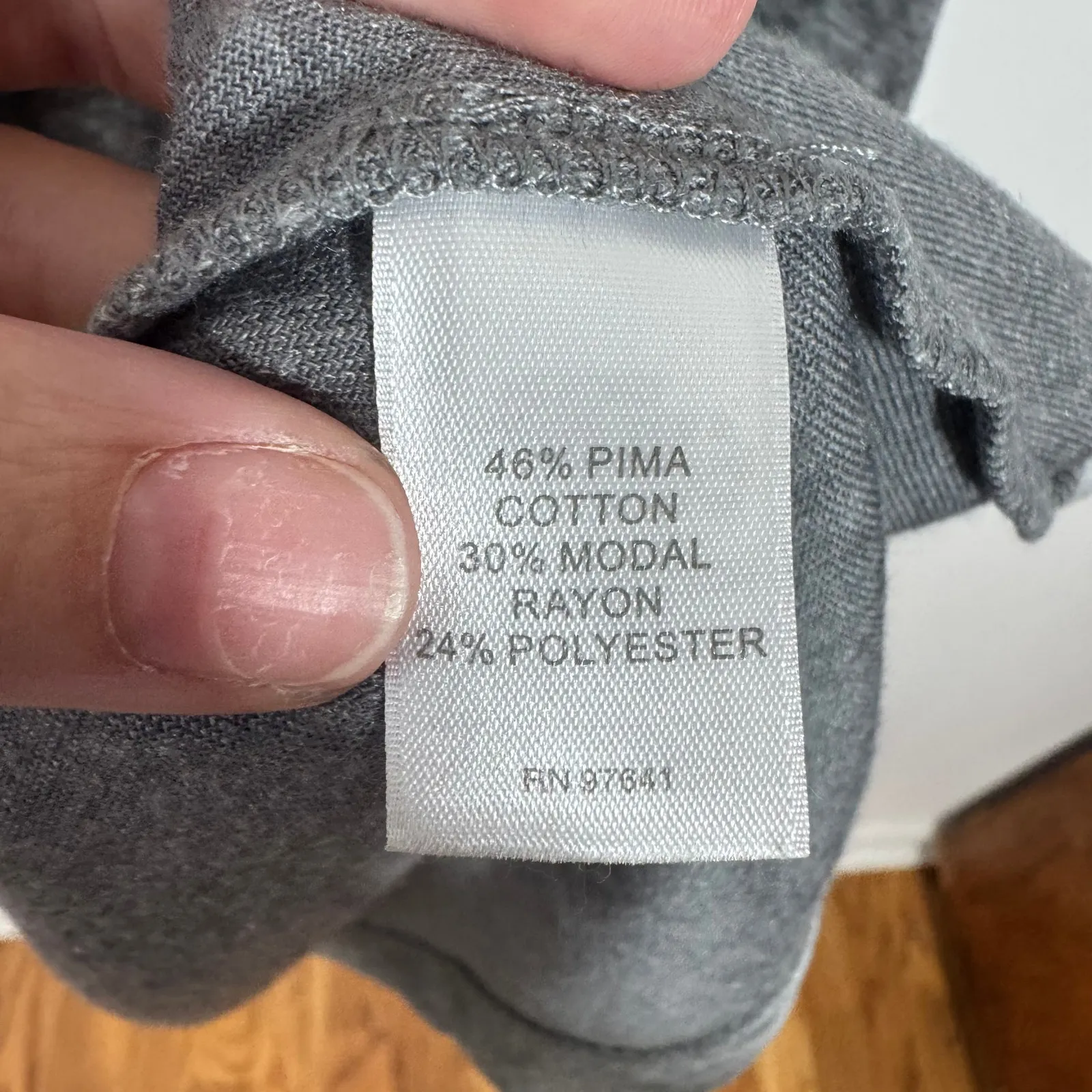 J.Jill Pure Jill Dress Women M Gray Velour Pima Cotton Blend Raglan Long Sleeve - Image 8