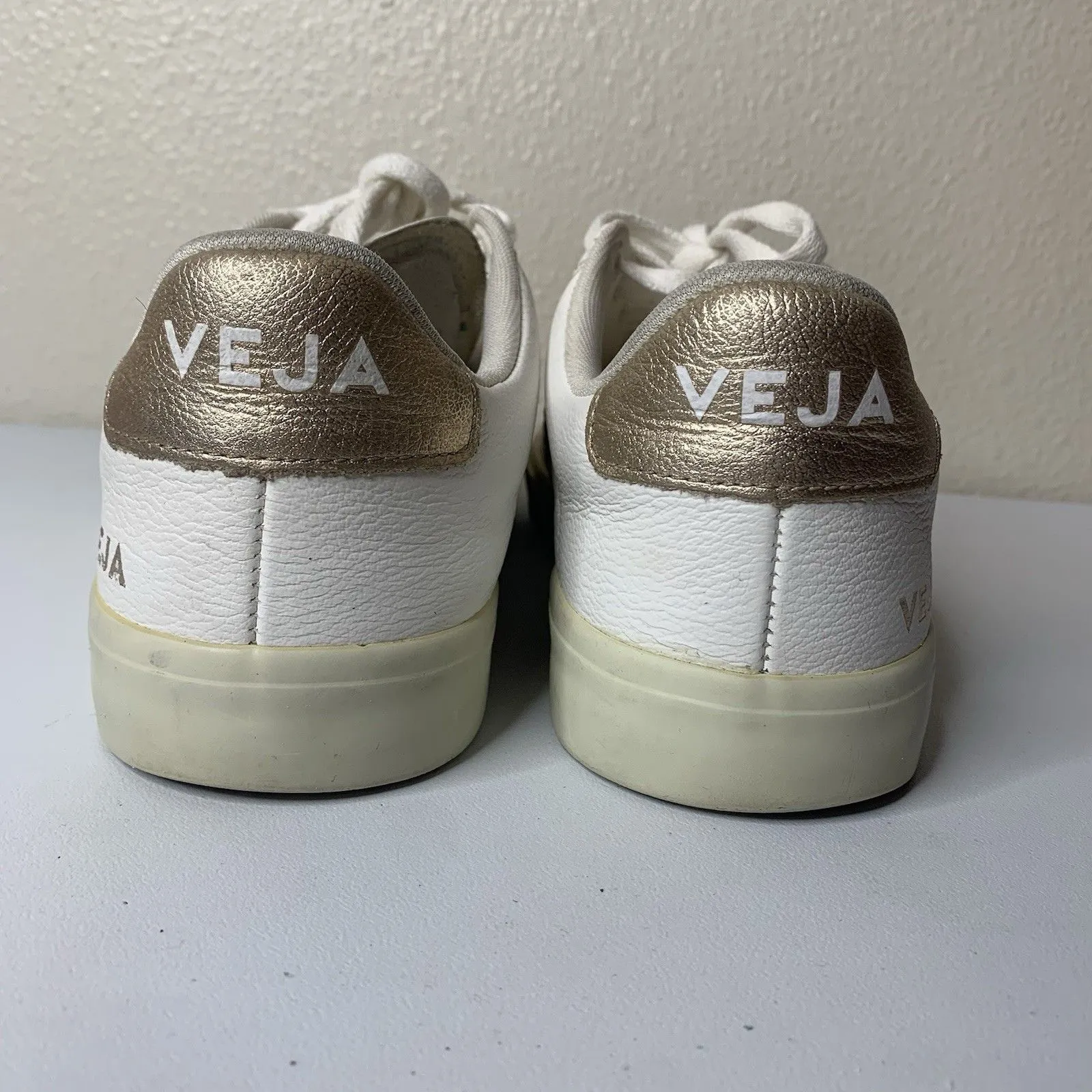 Veja V-10 White Pink Metallic Sparkle Women’s Sz 9 Sneakers Shoes - Image 7