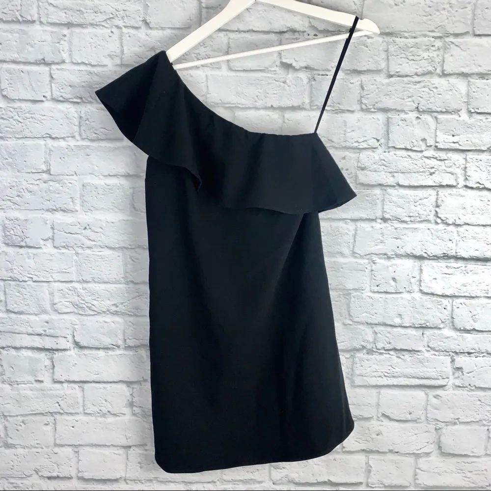 French Connection Ruffle One-Shoulder Mini Dress 2 - Image 2