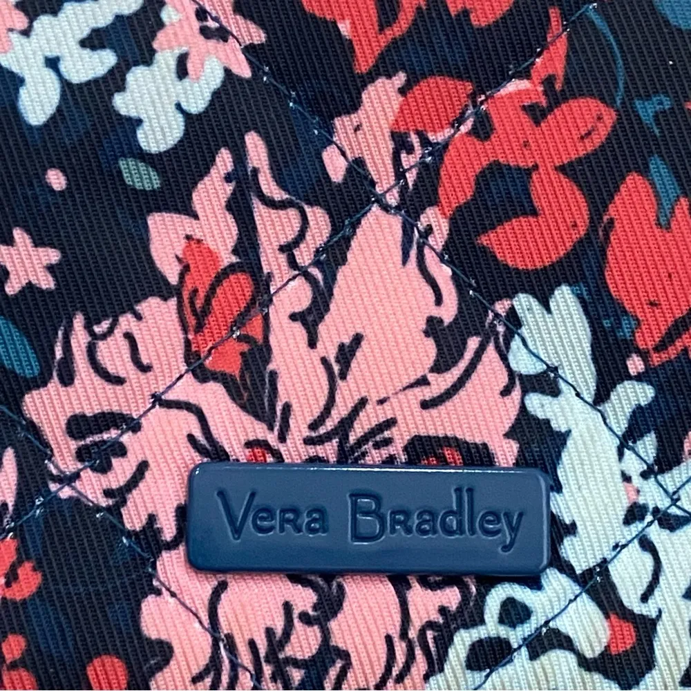 Cabbage Rose Cabernet RFID All In One Crossbody Bag Wallet - Image 6